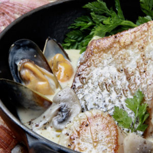 Plat bar et Saint Jacques, Le Baligan restaurant à Cabourg