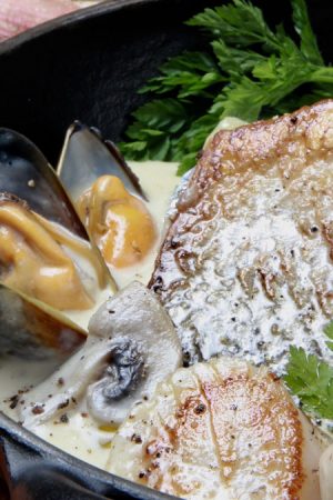 Plat bar et Saint Jacques, Le Baligan restaurant à Cabourg