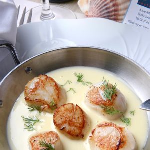 menu saint jacques 2025 creme
