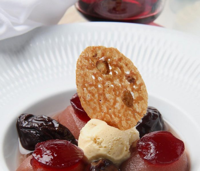 menu saint jacques 2025 dessert
