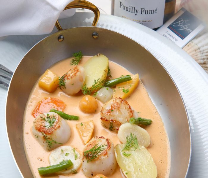 menu saint jacques 2025 plat