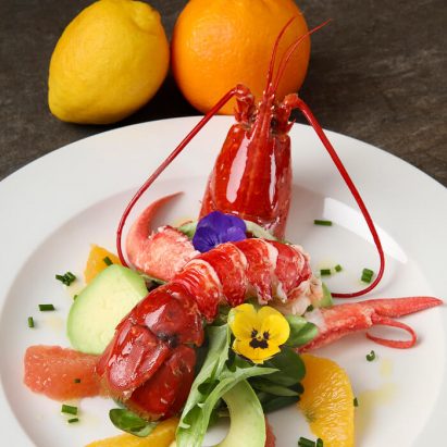 salade de homard aux agrumes et avocat