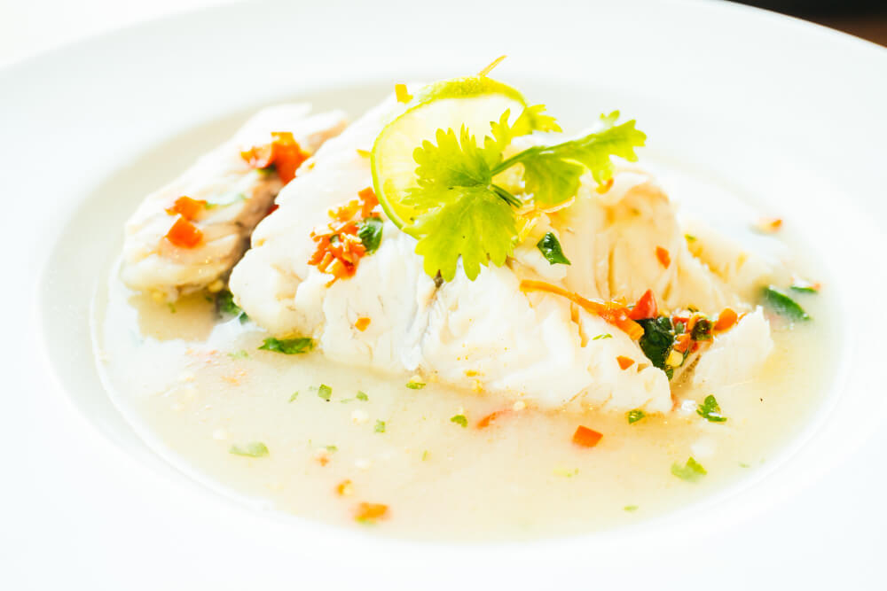 filet de poisson sauce citronnée et épices