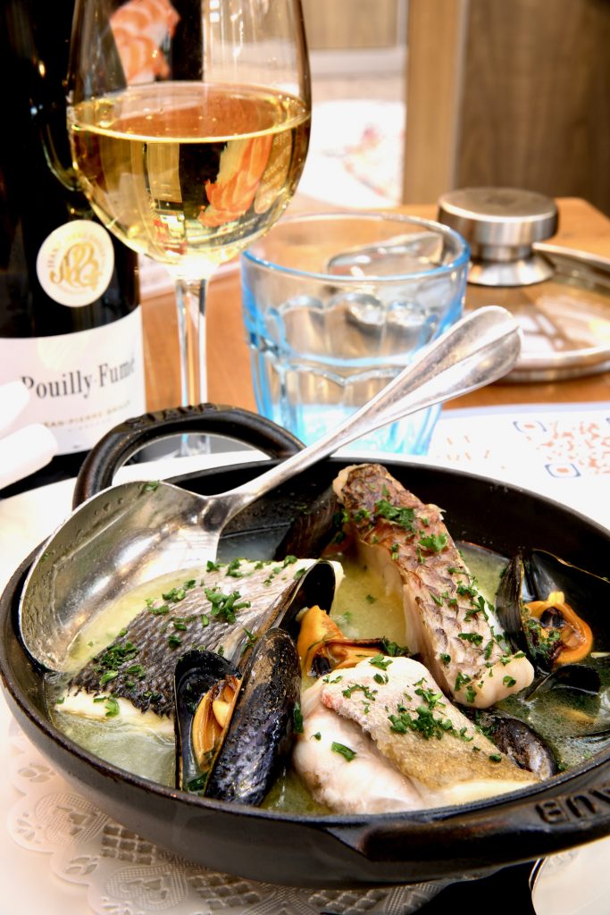 Accord fruit de mer et vin