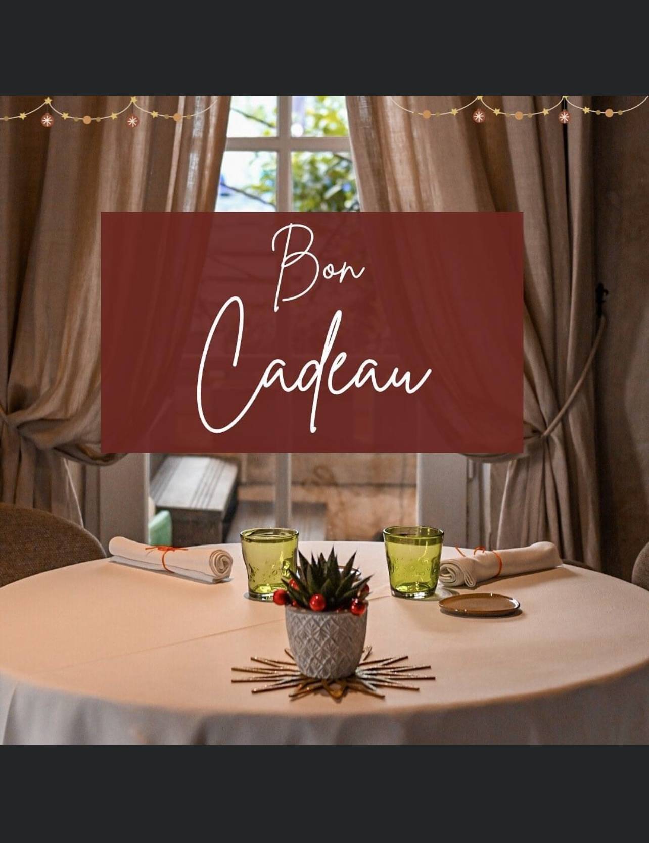 Bon cadeau restaurant